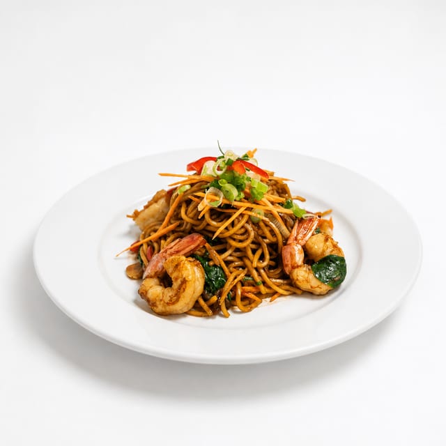 Gulf Shrimp Lo-Mein (China).