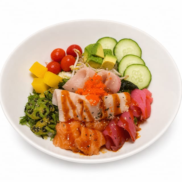 Spicy Sashimi Salad.